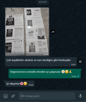 SegaCopy Fotokopi Merkezi Sizden Gelenler