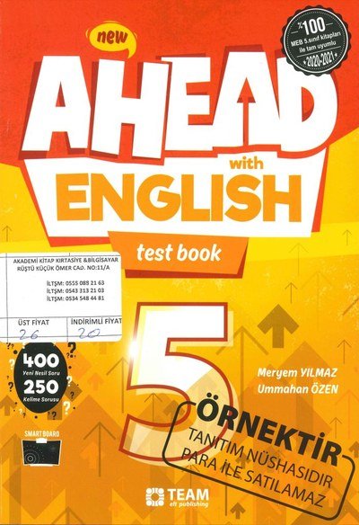 AHEAD ENGLISH TEST BOOK SegaCopy Fotokopi Merkezi