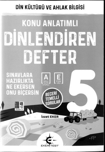 DİN KÜLTÜRÜ VE AHLAK BİLGİSİ DİNLENDİREN DEFTER