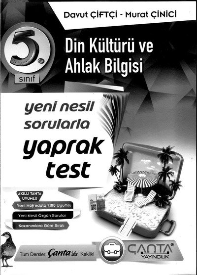 DİN KÜLTÜRÜ VE AHLAK BİLGİSİ YAPRAK TEST SegaCopy Fotokopi Merkezi