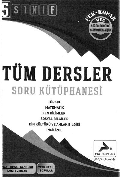 TÜM DERSLER SORU KÜTÜPHANESİ SegaCopy Fotokopi Merkezi