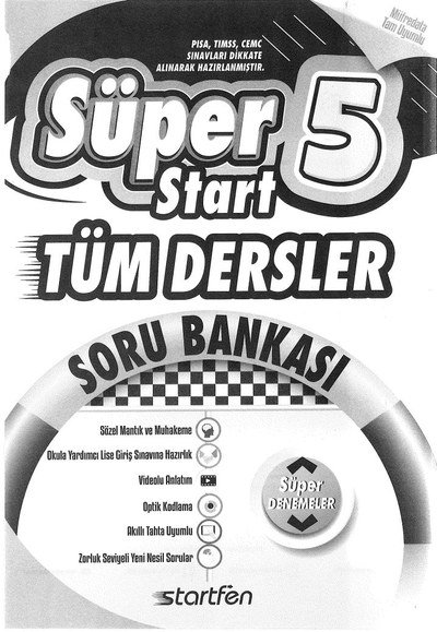 SÜPER START TÜM DERSLER SORU BANKASI SegaCopy Fotokopi Merkezi