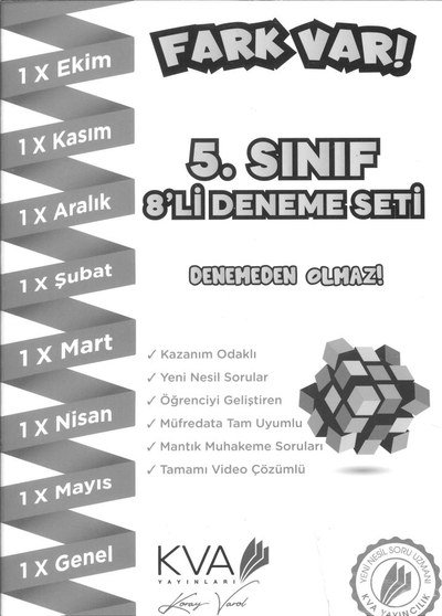 FARK VAR 8'Lİ DENEME SETİ SegaCopy Fotokopi Merkezi