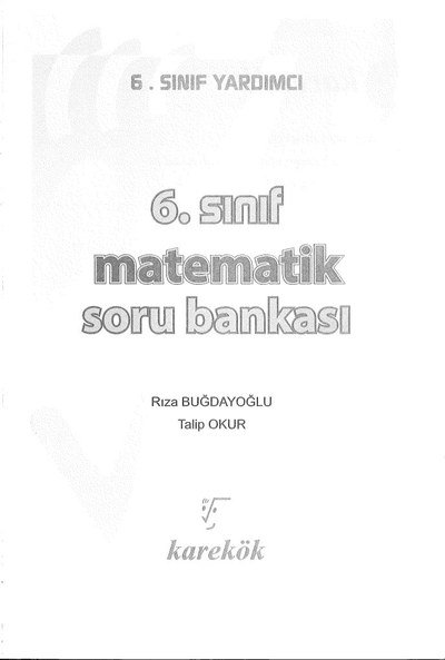 MATEMATİK SORU BANKASI
