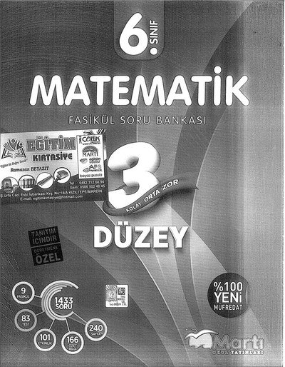 MATEMATİK FASİKÜL SORU BANKASI SegaCopy Fotokopi Merkezi