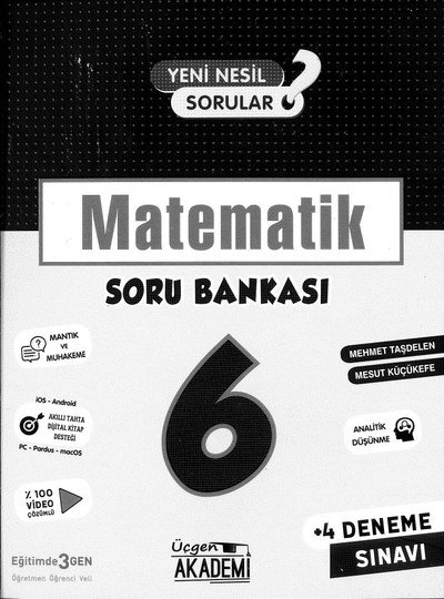 MATEMATİK SORU BANKASI SegaCopy Fotokopi Merkezi