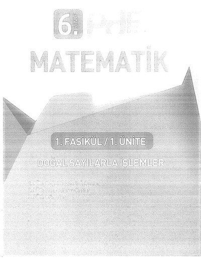 MATEMATİK KONU ANLATIM SegaCopy Fotokopi Merkezi