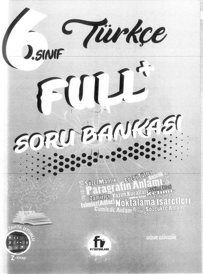 TÜRKÇE FULL+ SORU BANKASI SegaCopy Fotokopi Merkezi