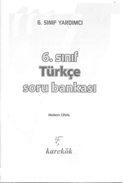 TÜRKÇE SORU BANKASI SegaCopy Fotokopi Merkezi