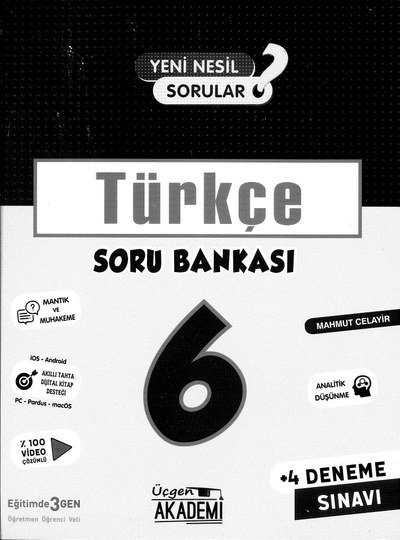 TÜRKÇE SORU BANKASI SegaCopy Fotokopi Merkezi