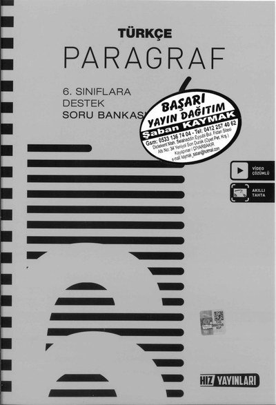 TÜRKÇE PARAGRAF SORU BANKASI SegaCopy Fotokopi Merkezi