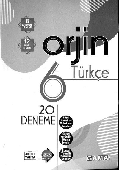 ORJİN TÜRKÇE 20 DENEME