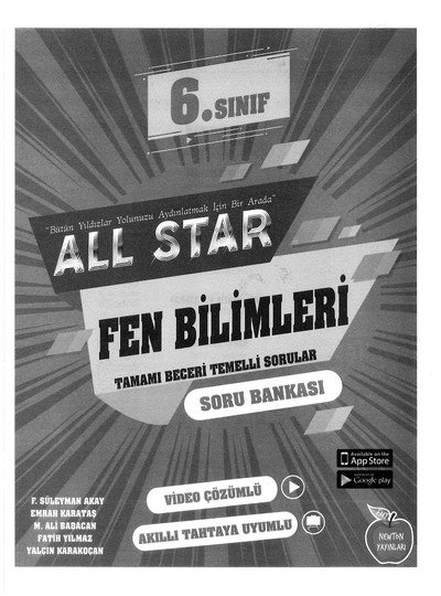 ALL STAR FEN BİLİMLERİ SORU BANKASI SegaCopy Fotokopi Merkezi