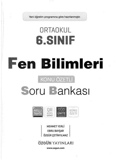 FEN BİLİMLERİ SORU BANKASI KONU ÖZETLİ SegaCopy Fotokopi Merkezi