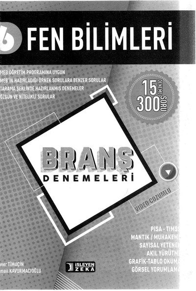 FEN BİLİMLERİ BRANŞ DENEMELERİ SegaCopy Fotokopi Merkezi