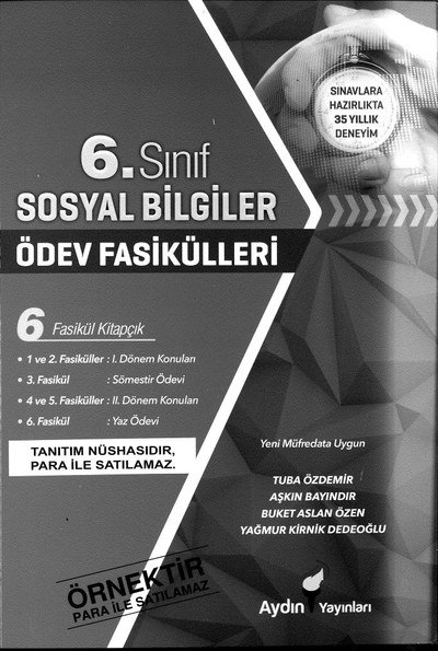 SOSYAL BİLGİLER ÖDEV FASİKÜLLERİ