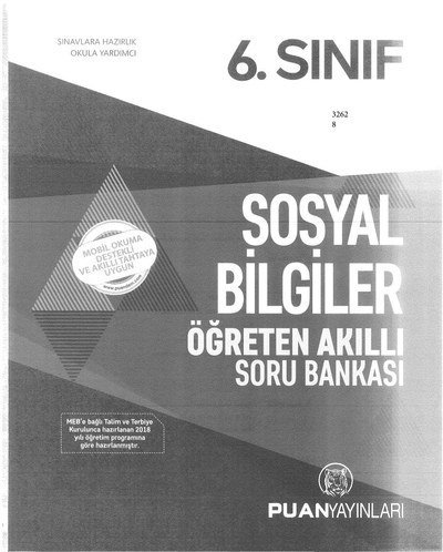 SOSYAL BİLGİLER ÖĞRETEN AKILLI SORU BANKASI SegaCopy Fotokopi Merkezi
