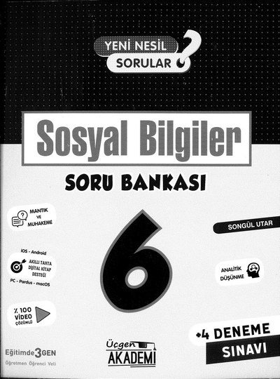 SOSYAL BİLGİLER SORU BANKASI SegaCopy Fotokopi Merkezi