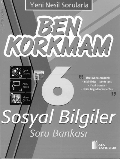 BEN KORKMAM SOSYAL BİLGİLER SORU BANKASI