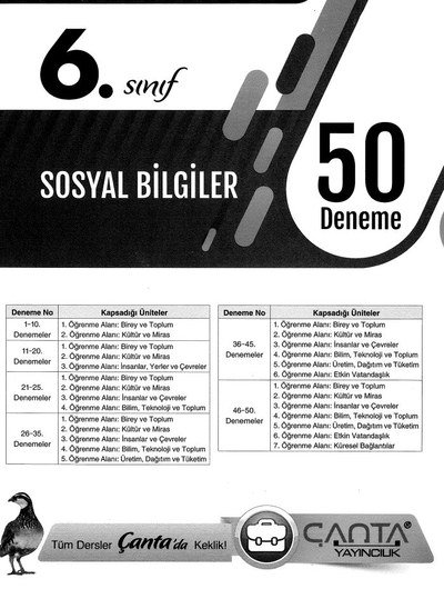 SOSYAL BİLGİLER 50 DENEME SegaCopy Fotokopi Merkezi