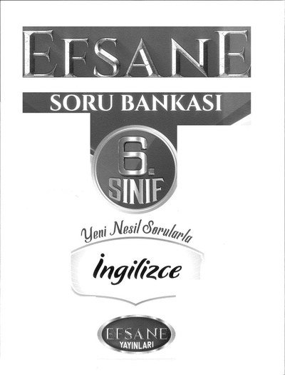 EFSANE SORU BANKASI İNGİLİZCE SegaCopy Fotokopi Merkezi