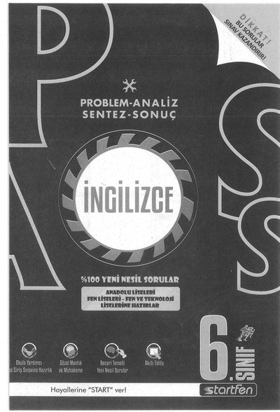 PROBLEM ANALİZ SENTEZ SONUÇ İNGİLİZCE SegaCopy Fotokopi Merkezi