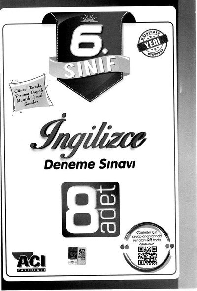 İNGİLİZCE DENEME SINAVI 8 ADET