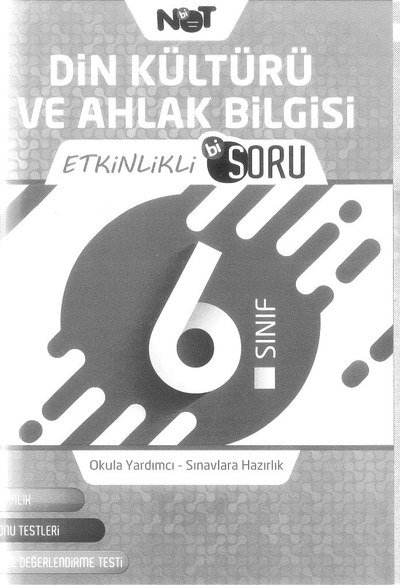 DİN KÜLTÜRÜ VE AHLAK BİLGİSİ ETKİNLİKLİ Bİ SORU