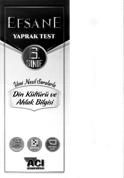 EFSANE DİN KÜLTÜRÜ VE AHLAK BİLGİSİ