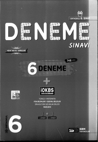 DENEME SINAVI 6 DENEME SegaCopy Fotokopi Merkezi