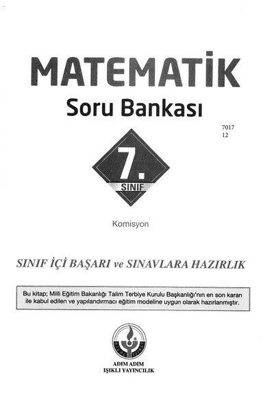 MATEMATİK SORU BANKASI SegaCopy Fotokopi Merkezi