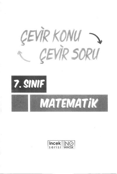 ÇEVİR KONU ÇEVİR SORU MATEMATİK SegaCopy Fotokopi Merkezi