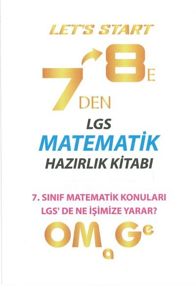 LGS MATEMATİK HAZIRLIK KİTABI SegaCopy Fotokopi Merkezi
