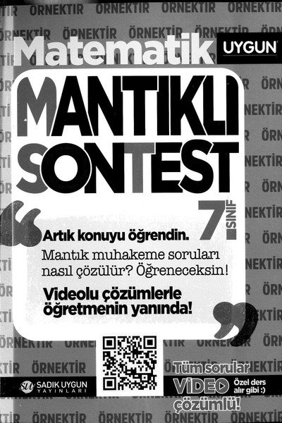MATEMATİK MANTIKLI SONTEST SegaCopy Fotokopi Merkezi