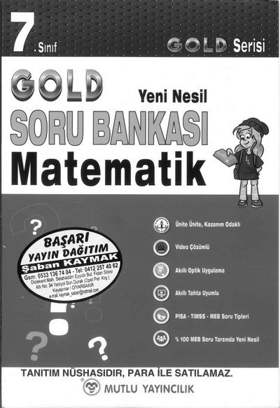 GOLD SORU BANKASI MATEMATİK SegaCopy Fotokopi Merkezi