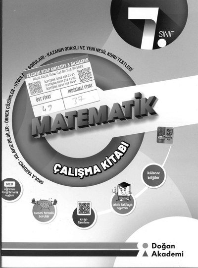 MATEMATİK ÇALIŞMA KİTABI SegaCopy Fotokopi Merkezi