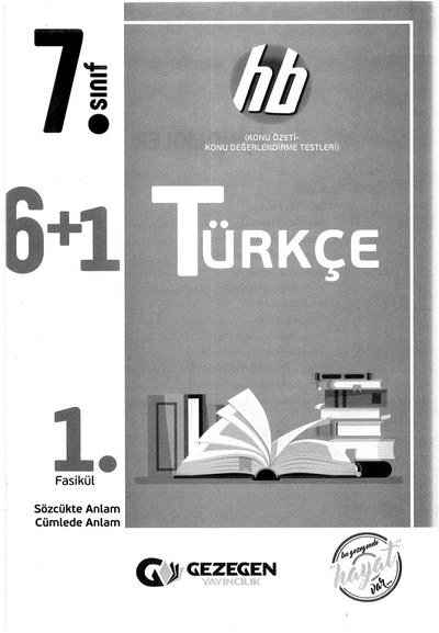 TÜRKÇE 1. FASİKÜL 6+1 SegaCopy Fotokopi Merkezi