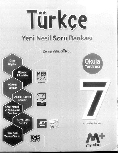 TÜRKÇE YENİ NESİL SORU BANKASI