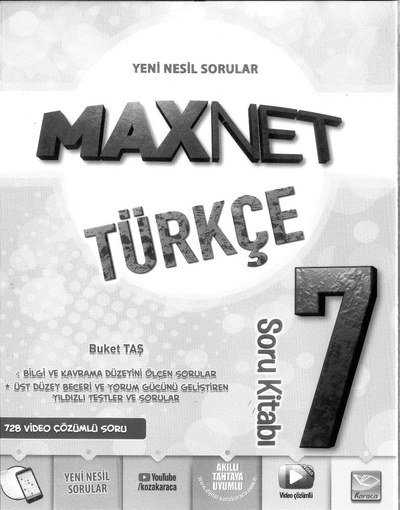 MAXNET TÜRKÇE SORU KİTABI