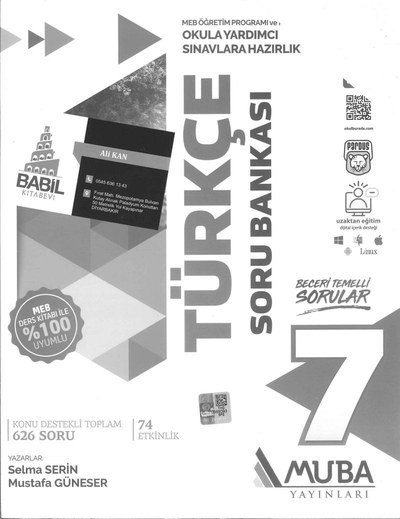 TÜRKÇE SORU BANKASI SegaCopy Fotokopi Merkezi