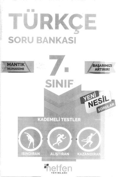 TÜRKÇE SORU BANKASI KADEMELİ TESTLER