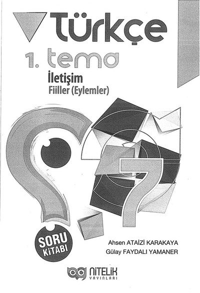 TÜRKÇE 1. TEMA İLETİŞİM FİİLLER SegaCopy Fotokopi Merkezi