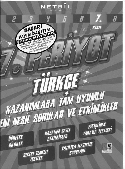 7. PERİYOT TÜRKÇE YENİ NESİL SORULAR VE ETKİNLİKLER SegaCopy Fotokopi Merkezi