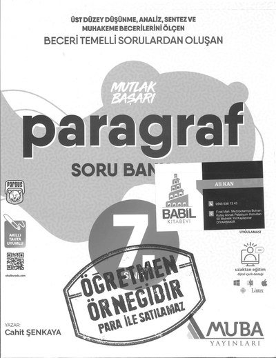 MUTLAK BAŞARI PARAGRAF SORU BANKASI
