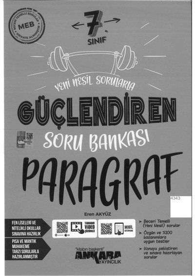 GÜÇLENDİREN SORU BANKASI PARAGRAF SegaCopy Fotokopi Merkezi