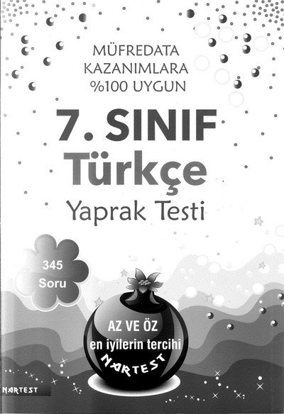 TÜRKÇE YAPRAK TESTİ 345 SORU SegaCopy Fotokopi Merkezi