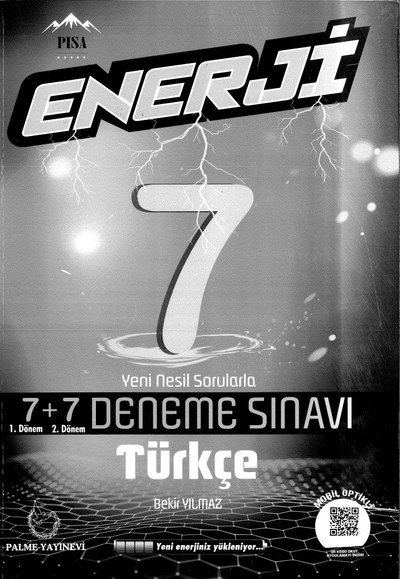 ENERJİ 7+7 DENEME SINAVI TÜRKÇE SegaCopy Fotokopi Merkezi