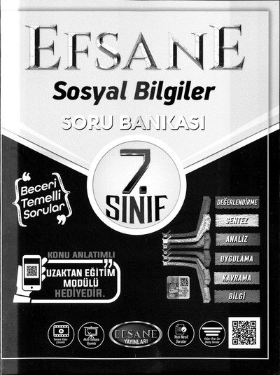 EFSANE SOSYAL BİLGİLER SORU BANKASI SegaCopy Fotokopi Merkezi