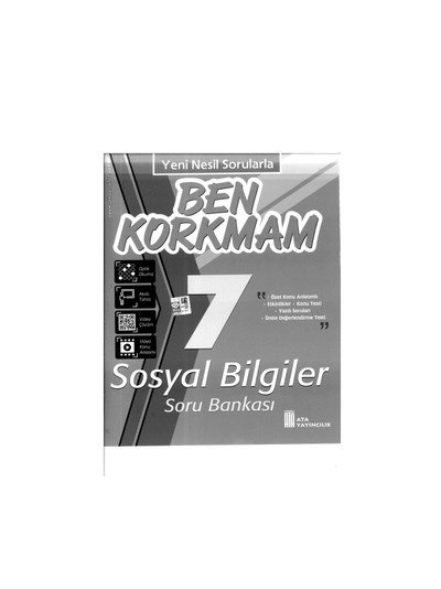 BEN KORKMAM SOSYAL BİLGİLER SORU BANKASI