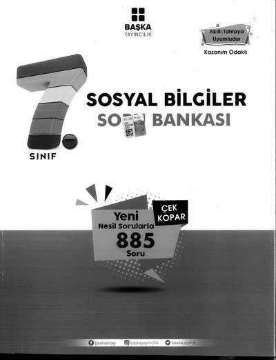 SOSYAL BİLGİLER SORU BANKASI 885 SORU SegaCopy Fotokopi Merkezi